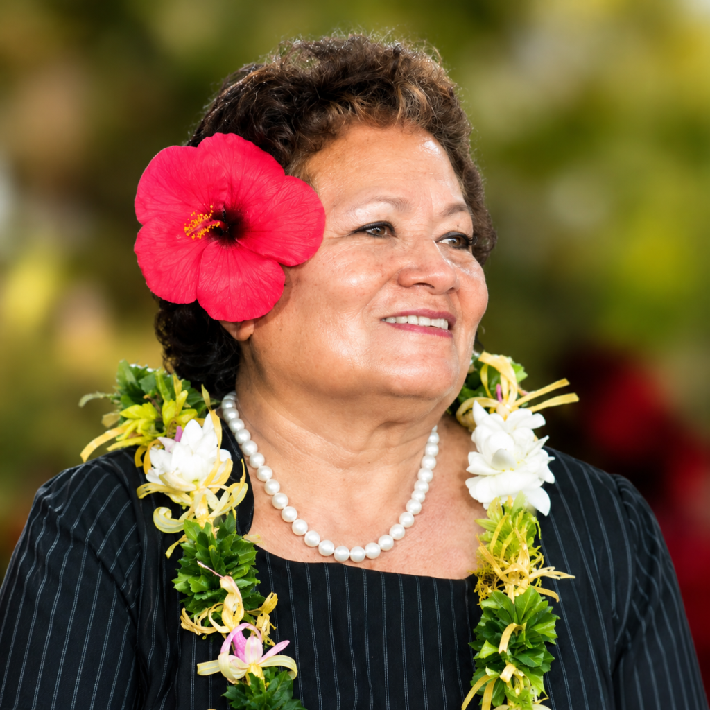 amata happy with flowers